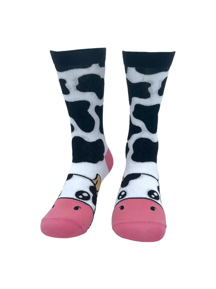 Women's Cow Socks Funny Cute Adorable Milking Moo Cattle