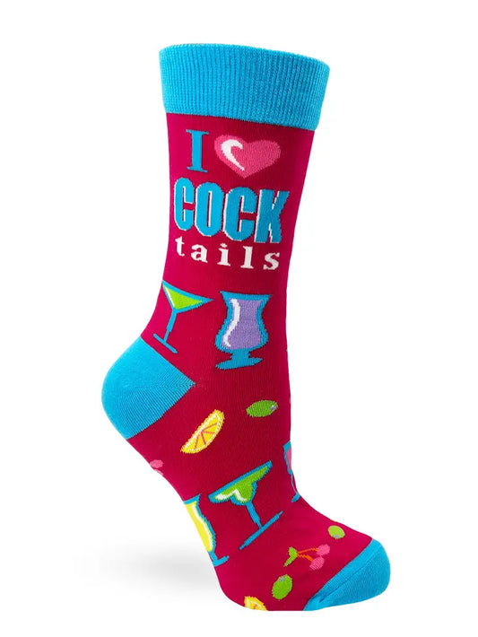 I Love COCK tails Women's Crew Socks